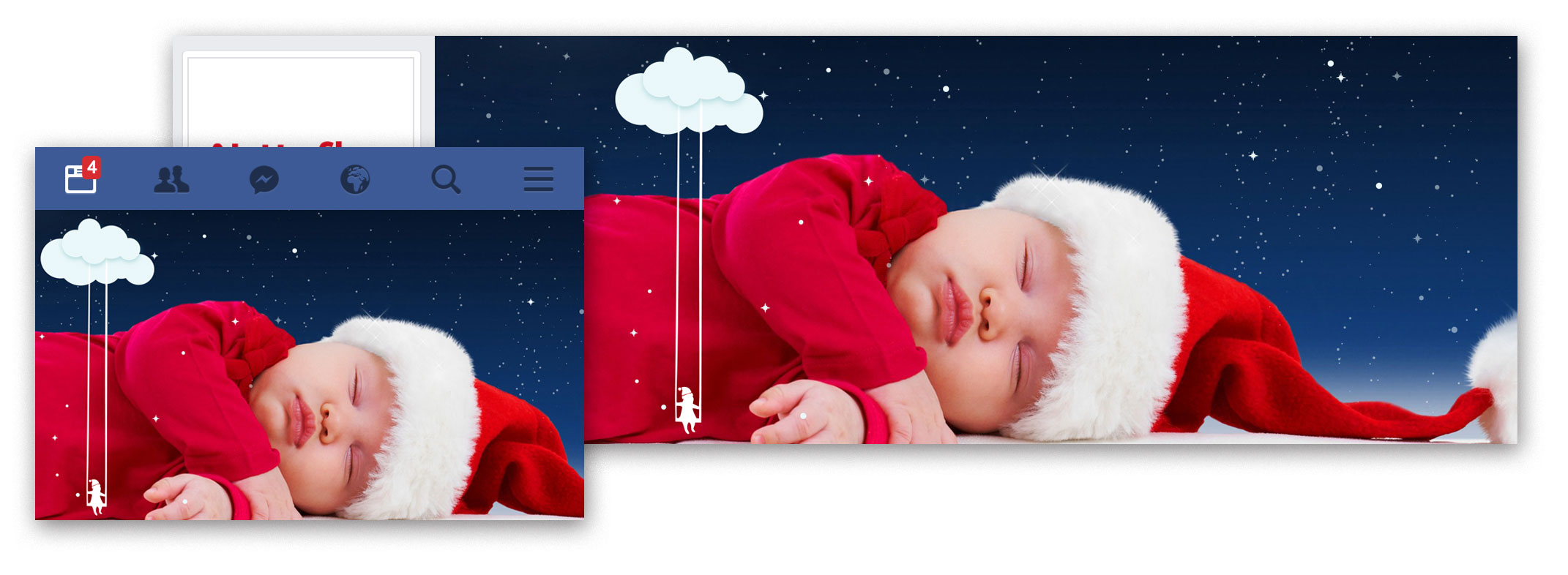 Copertine Facebook per desktop e mobile per le feste di Natale