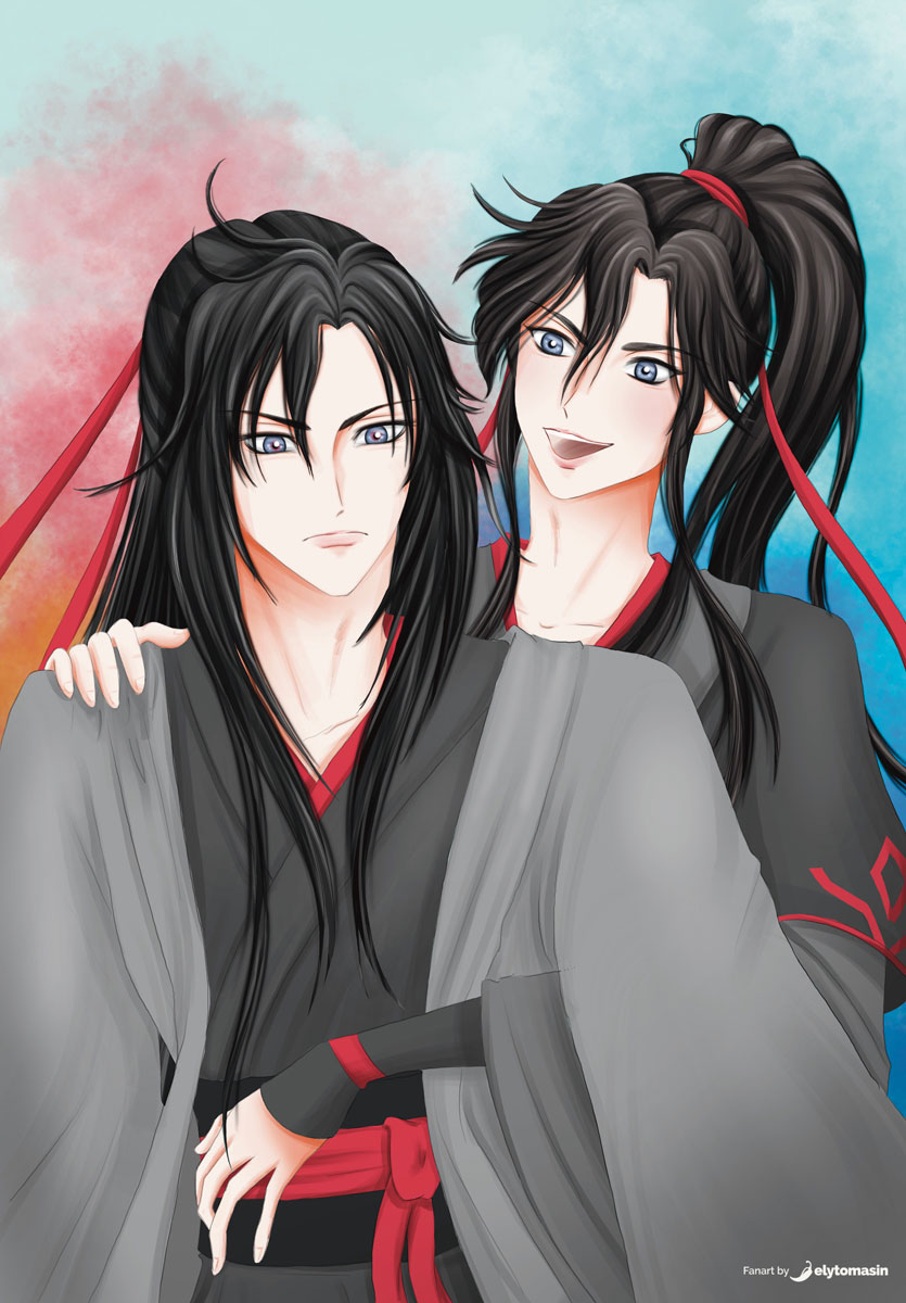 Yiling Patriarc e Wei Wuxian illustrazione fanart