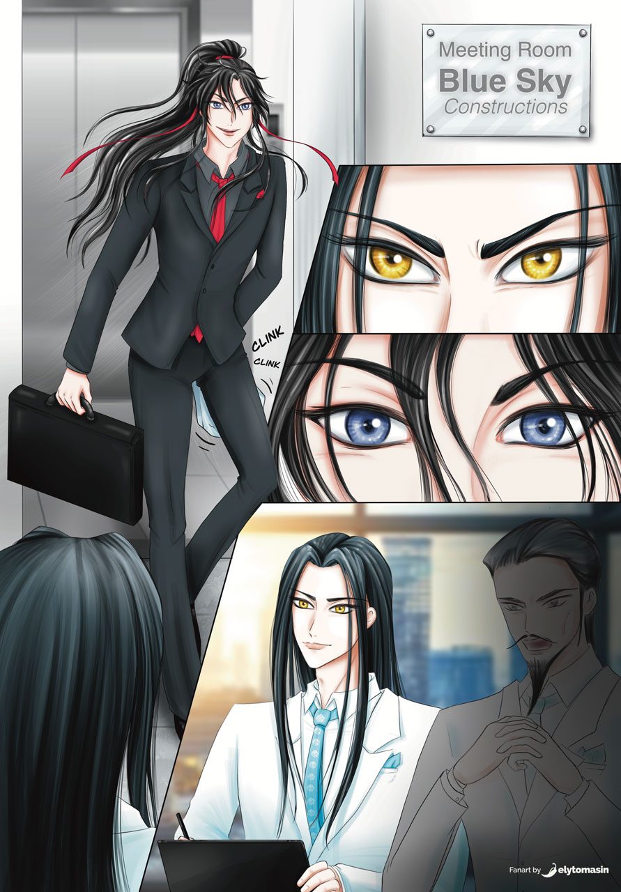 Wei Wuxianè nei guai - pagina illustrata