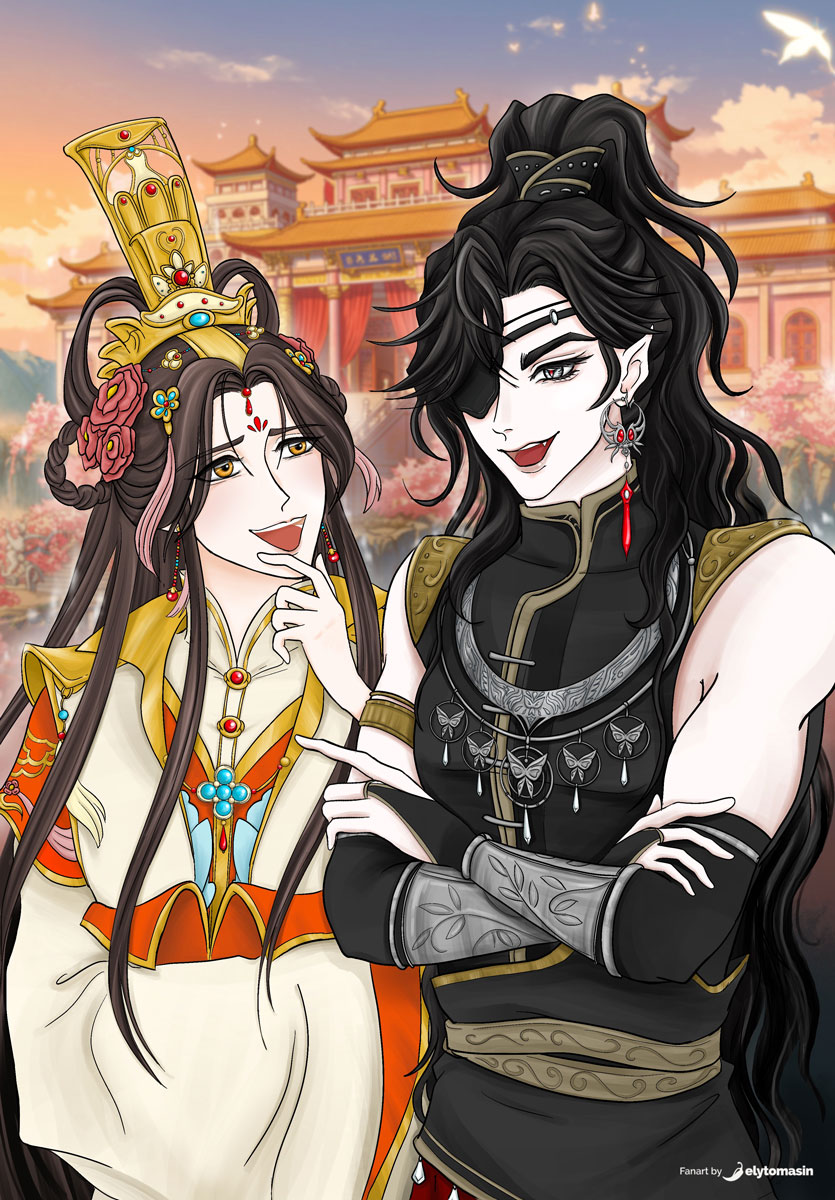 Principe di Xianle e re fantasma Hua Cheng